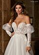 Rachel Allan RB3212 Juliet Sleeve Illusion Bodice Wedding Dress