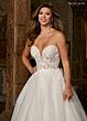 Rachel Allan RB3212 Juliet Sleeve Illusion Bodice Wedding Dress