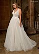 Rachel Allan RB3222 V-Neck Sleeveless A-Line Wedding Gown