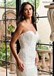 Rachel Allan RB4200 Strapless Mermaid Matching Cape Wedding Dress