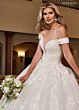 Rachel Allan RB4201 Pleated Skirt Off-The-Shoulder Wedding Dress