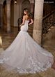 Rachel Allan RB4205 Removable Sleeve Mermaid Lace Wedding Gown