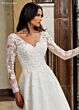 Rachel Allan RB4206 A-Line Illusion Long Sleeve Bridal Dress