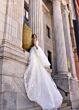 Rachel Allan RB4210 Petal Train Scoop Neck Bridal Gown