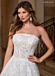 Rachel Allan RB5080 Gauntlet Sleeve Strapless Bridal Dress