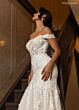Rachel Allan RB5082 Bishop Sleeve Off-The-Shoulder Mermaid Bridal Gown