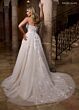 Rachel Allan RB5084 Plunging Neck Floral Applique Bridal Gown