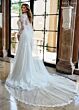 Rachel Allan RB5093 Plunging Neck Beaded Mermaid Wedding Gown