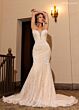 Rachel Allan RB5093 Plunging Neck Beaded Mermaid Wedding Gown