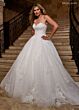 Rachel Allan RB6163 Bishop Sleeve Sweetheart Neck Bridal Gown