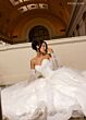 Rachel Allan RB6163 Bishop Sleeve Sweetheart Neck Bridal Gown
