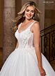 Rachel Allan RB6165 Illusion Side Sleeveless Bridal Gown