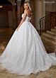 Rachel Allan RB6167 Floral Applique Neck Corset Bodice Wedding Dress