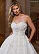 Rachel Allan RB6168 Pleated Skirt Corset Bodice Wedding Dress