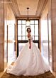 Rachel Allan RB6170 Applique Strap Ruched Bodice Wedding Dress