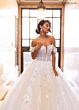 Rachel Allan RB6170 Applique Strap Ruched Bodice Wedding Dress