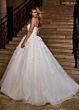 Rachel Allan RB6170 Applique Strap Ruched Bodice Wedding Dress