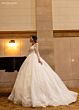 Rachel Allan RB6172 Sheer Sleeve V-Neck Wedding Gown