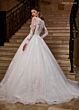 Rachel Allan RB6172 Sheer Sleeve V-Neck Wedding Gown