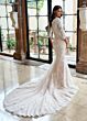Rachel Allan RB7003 Three-Quarter Sleeve Mermaid Lace Wedding Dress