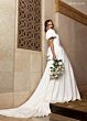 Rachel Allan RB7004 Puff Sleeve Square Neck A-Line Wedding Dress