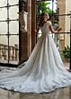 Rachel Allan RB7006 Gauntlet Sleeve Square Neck Wedding Gown