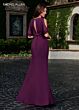 Rachel Allan RB8106 Cold Shoulder Sleeves Keyhole Neck Dress