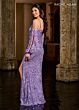 Rachel Allan RB8121 Slit Sleeves Corset Top Sequin Dress