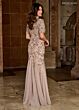 Rachel Allan RB8128 Short Sleeves Scoop Neck Embellished Dress