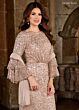 Rachel Allan RB8137 Bell Sleeves Back Slit Sequin Dress