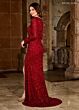 Rachel Allan RB8139 High Slit Long Sleeve V-Neck Dress