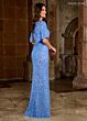 Rachel Allan RB8141 Hanging Sleeves Scoop Neck Dress