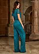 Rachel Allan RB8142 Scoop Neckline Short Sleeve Jumpsuit