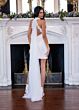 Rachel Allan RB1012 Halter Neck Pleated Midriff Wedding Dress