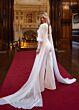 Rachel Allan RB1019 Removable Topper Wide-Leg Wedding Jumpsuit