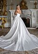 Rachel Allan RB2230 Back Button Pleated Midriff Wedding Dress