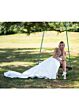 Rachel Allan RB2232 Spaghetti Strap Sheer Back Wedding Dress