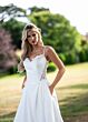 Rachel Allan RB2232 Spaghetti Strap Sheer Back Wedding Dress