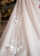 Rachel Allan RB3244 Lace Applique Bodice Plunging Neck Wedding Gown