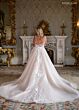 Rachel Allan RB3244 Lace Applique Bodice Plunging Neck Wedding Gown