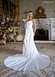 Rachel Allan RB3253 Basque Waist High Slit A-Line Wedding Gown