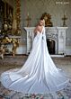 Rachel Allan RB3253 Basque Waist High Slit A-Line Wedding Gown