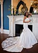 Rachel Allan RB4230 Scoop Neck Mikado Trumpet Wedding Gown