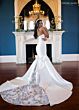 Rachel Allan RB4230 Scoop Neck Mikado Trumpet Wedding Gown