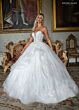 Rachel Allan RB4235 Plunging Neck Layered Skirt Bridal Dress