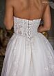 Rachel Allan RB4235 Plunging Neck Layered Skirt Bridal Dress