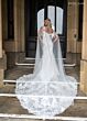 Rachel Allan RB4236 Cutaway Train Scoop Neck Bridal Dress