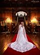 Rachel Allan RB4236 Cutaway Train Scoop Neck Bridal Dress