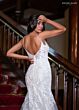 Rachel Allan RB5121 Removable Train Spaghetti Strap Bridal Dress