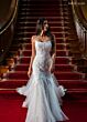 Rachel Allan RB5121 Removable Train Spaghetti Strap Bridal Dress